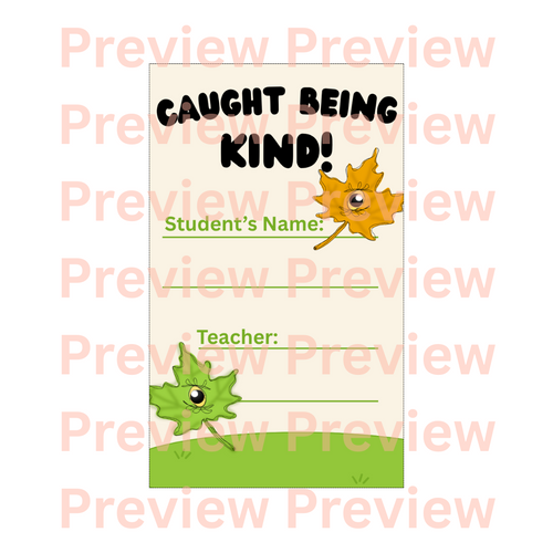 Caught Being Kind Cards - Digital Download